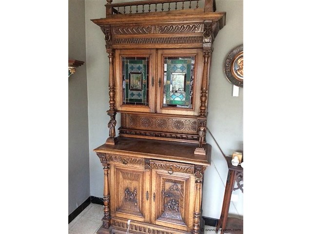 Eetk. 2 buffet kasten + tafel + stoelen - afbeelding 6 van  10