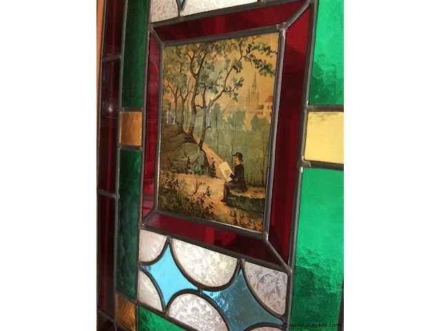 Eetk. 2 buffet kasten + tafel + stoelen - afbeelding 7 van  10