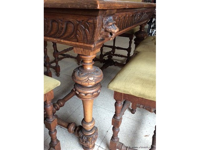 Eetk. 2 buffet kasten + tafel + stoelen - afbeelding 10 van  10