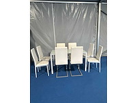 Eetkamer - eetkamertafel 130x70cm met 6 stoelen - afbeelding 1 van  3