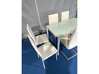 Eetkamer - eetkamertafel 130x70cm met 6 stoelen - afbeelding 2 van  3