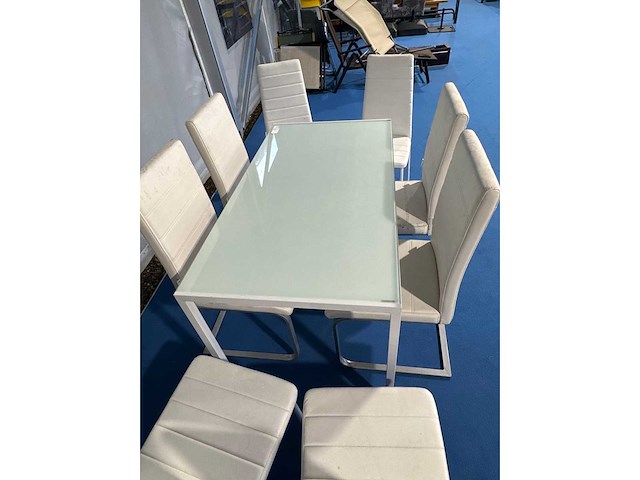 Eetkamer - eetkamertafel 130x70cm met 6 stoelen - afbeelding 3 van  3