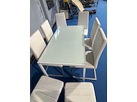 Eetkamer - eetkamertafel 130x70cm met 6 stoelen - afbeelding 3 van  3