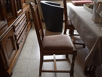 Eetkamer bestaande uit wandkast, tafel en 6 stoelen - afbeelding 5 van  9