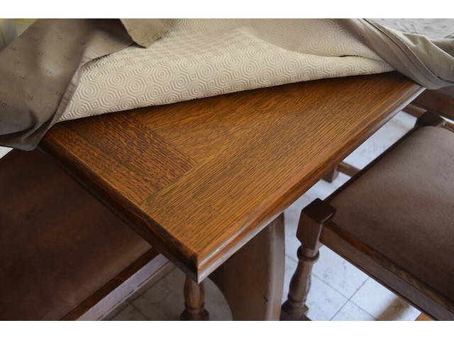 Eetkamer bestaande uit wandkast, tafel en 6 stoelen - afbeelding 8 van  9