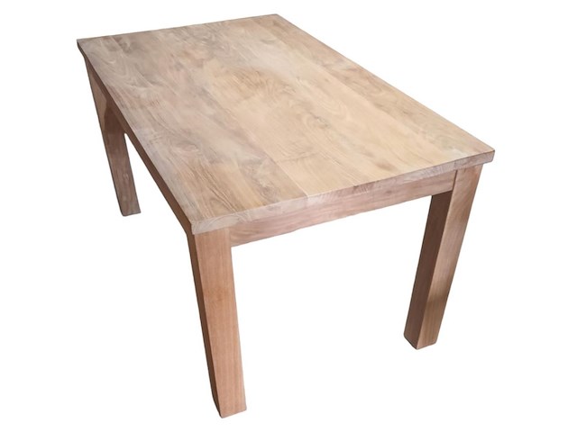 Eetkamer tafel top dikte 3,5 cm met 4 massiet poten - afbeelding 1 van  1