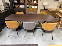 Eetkamerset eik + 6 stoelen - afbeelding 1 van  7