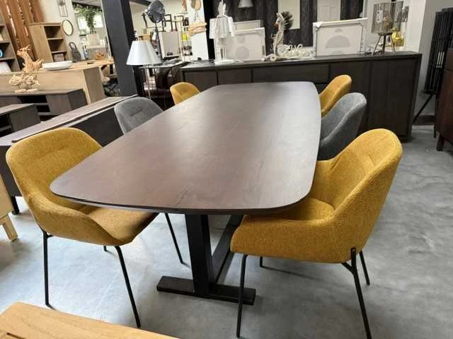 Eetkamerset eik + 6 stoelen - afbeelding 2 van  7