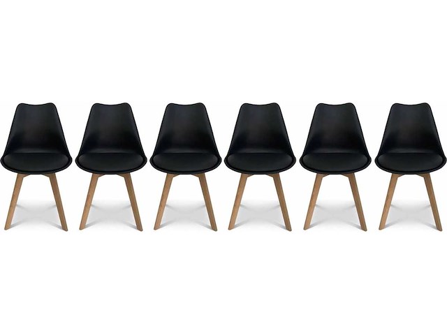 Eetkamerstoel - kuipstoel - set van 6 - afbeelding 2 van  8