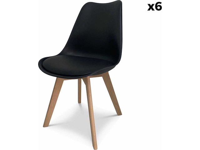 Eetkamerstoel - kuipstoel - set van 6 - afbeelding 5 van  8