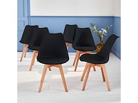 Eetkamerstoel - kuipstoel - set van 6 - afbeelding 6 van  8