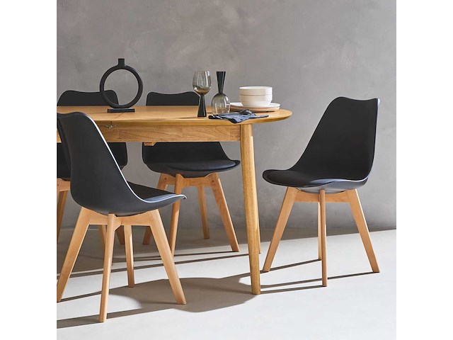 Eetkamerstoel - kuipstoel - set van 6 - afbeelding 8 van  8