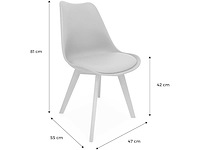 Eetkamerstoel - kuipstoel - set van 6 - afbeelding 2 van  4