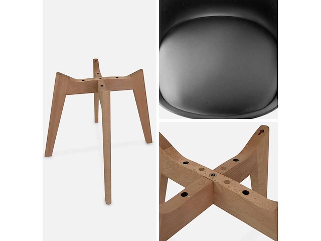 Eetkamerstoel - kuipstoel - set van 6 - afbeelding 4 van  4