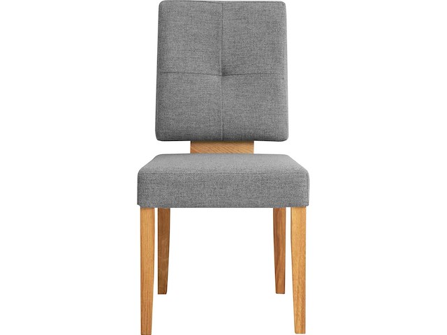 Eetkamerstoel - massief eikenhout - set van 2 - afbeelding 2 van  4