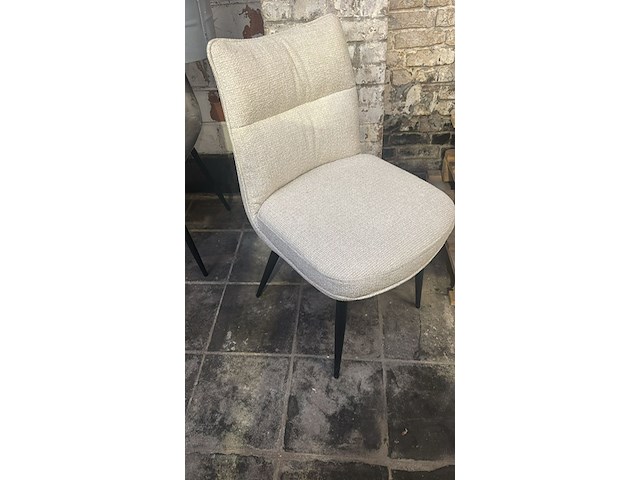 Eetkamerstoel beige met pocketveren - afbeelding 1 van  1