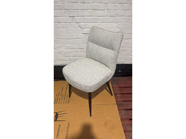 Eetkamerstoel beige pocketveren - afbeelding 1 van  1