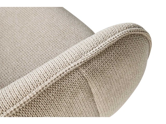 Eetkamerstoel beige stof (6x) - afbeelding 5 van  5