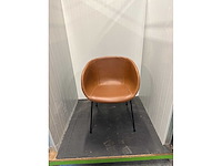 Eetkamerstoel cognac - afbeelding 1 van  2