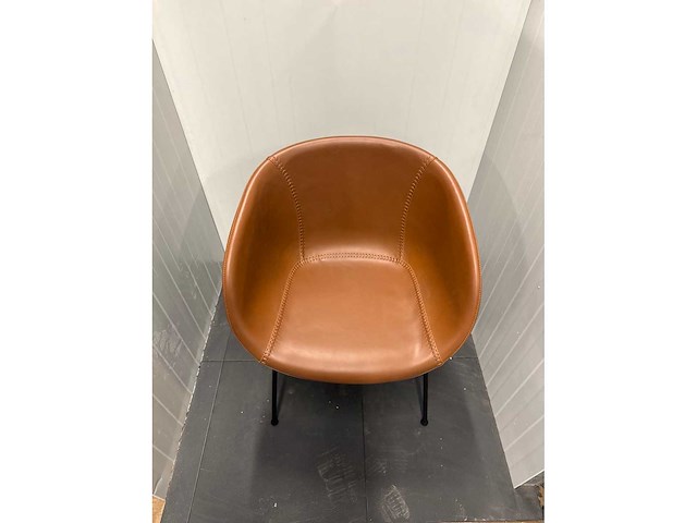 Eetkamerstoel cognac - afbeelding 2 van  2
