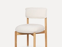 Eetkamerstoel met eik afwerking rubberwood - afbeelding 3 van  3