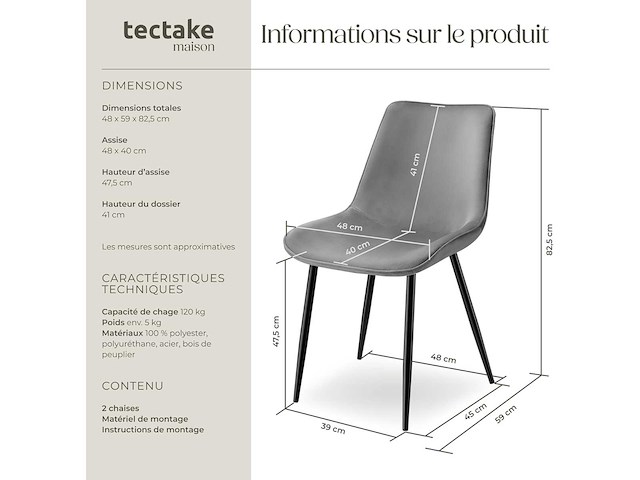 Eetkamerstoel (mix x6) - afbeelding 11 van  12