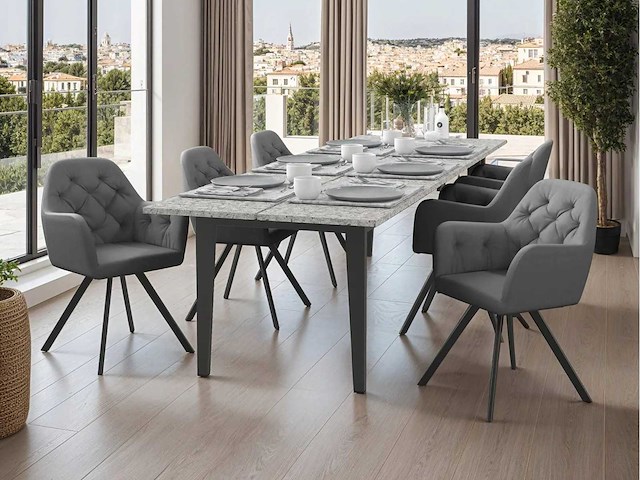 Eetkamerstoel (mix x6) - afbeelding 1 van  12