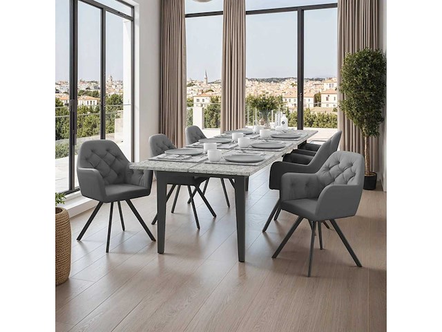 Eetkamerstoel (mix x6) - afbeelding 7 van  12