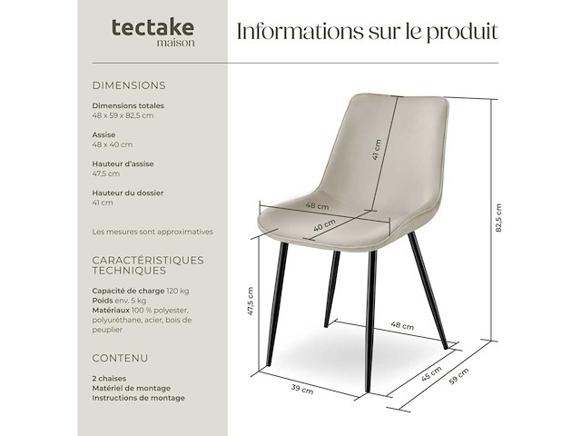 Eetkamerstoel (mix x6) - afbeelding 9 van  12