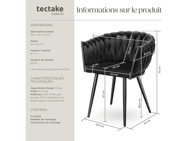 Eetkamerstoel (mix x6) - afbeelding 4 van  14