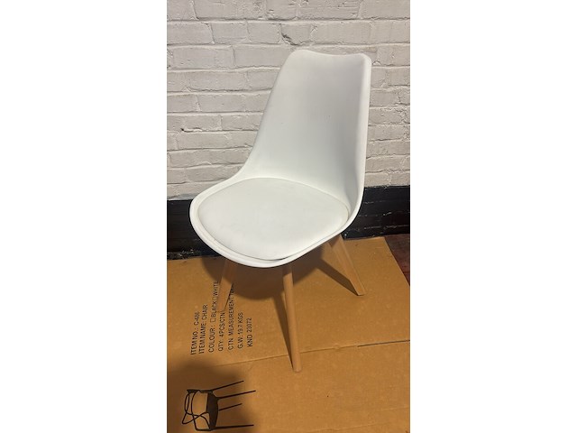 Eetkamerstoel wit - afbeelding 2 van  2