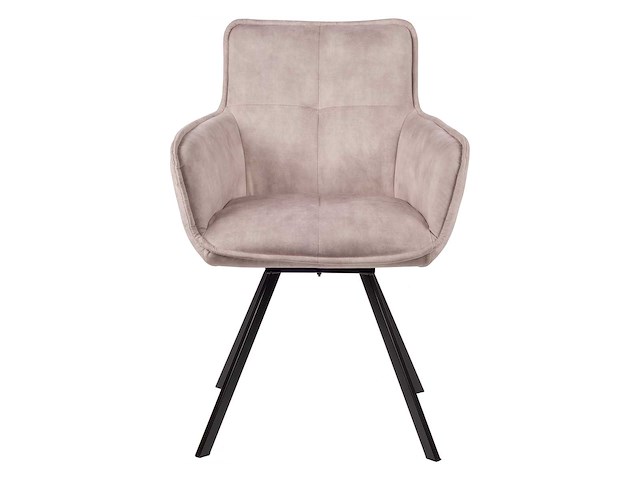 Eetkamerstoelen off white velvet (5x) - afbeelding 2 van  8