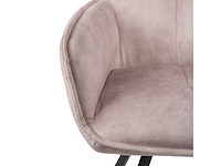 Eetkamerstoelen off white velvet (5x) - afbeelding 3 van  8