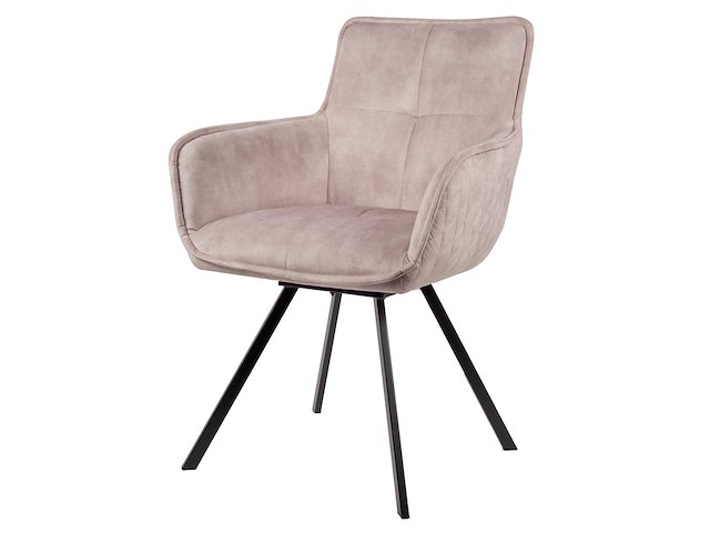 Eetkamerstoelen off white velvet (5x) - afbeelding 1 van  6