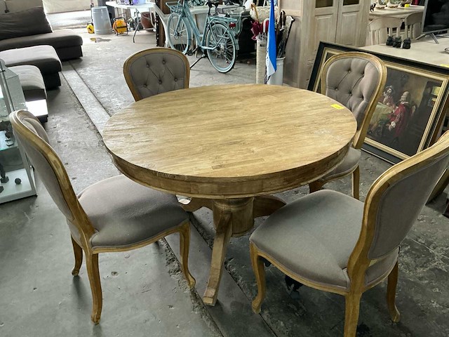 Eetkamertafel + 4 stoelen - afbeelding 1 van  3
