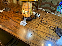 Eetkamertafel + 6 stoelen; zonder lampen - afbeelding 3 van  4