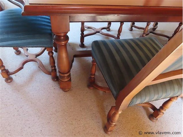Eetkamertafel en 6 stoelen - afbeelding 3 van  5
