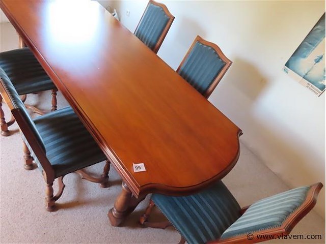 Eetkamertafel en 6 stoelen - afbeelding 5 van  5