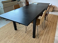Eetkamertafel en bijzetstoelen (2x) - afbeelding 6 van  12