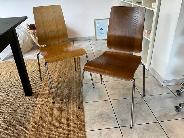 Eetkamertafel en bijzetstoelen (2x) - afbeelding 7 van  12