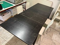 Eetkamertafel en bijzetstoelen (2x) - afbeelding 4 van  12