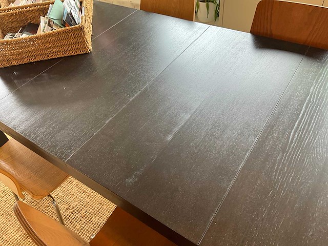 Eetkamertafel en bijzetstoelen (2x) - afbeelding 5 van  12