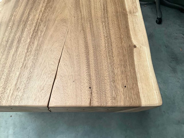 Eetkamertafel massief hout - afbeelding 3 van  6