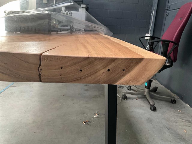 Eetkamertafel massief hout - afbeelding 4 van  6