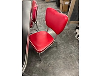 Eetkamertafel met 4 stoelen - belair retro - afbeelding 3 van  4