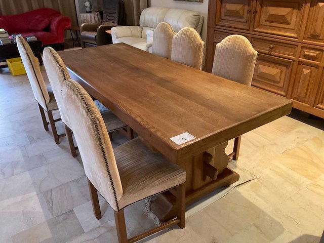 Eetkamertafel met stoelen - afbeelding 1 van  3