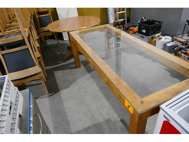 Eetkamertafel + ronde tafel - afbeelding 1 van  5