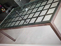 Eetkamertafel: tafel met glazen blad - afbeelding 1 van  3