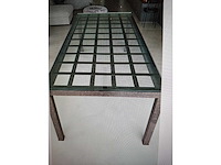 Eetkamertafel: tafel met glazen blad - afbeelding 3 van  3