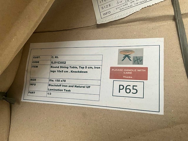 Eettafel - rond - afbeelding 6 van  8